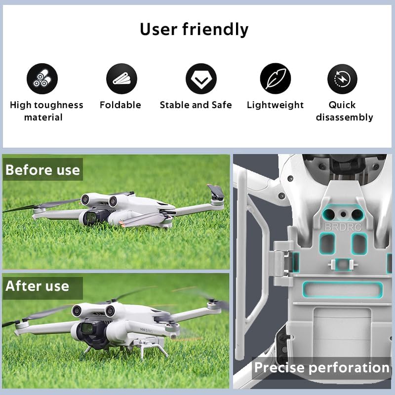 Miniatura 6 de Correa de soporte de hélice y pierna de tren de aterrizaje plegable para accesorios de dron Mini 3Mini 3 PRO - 3