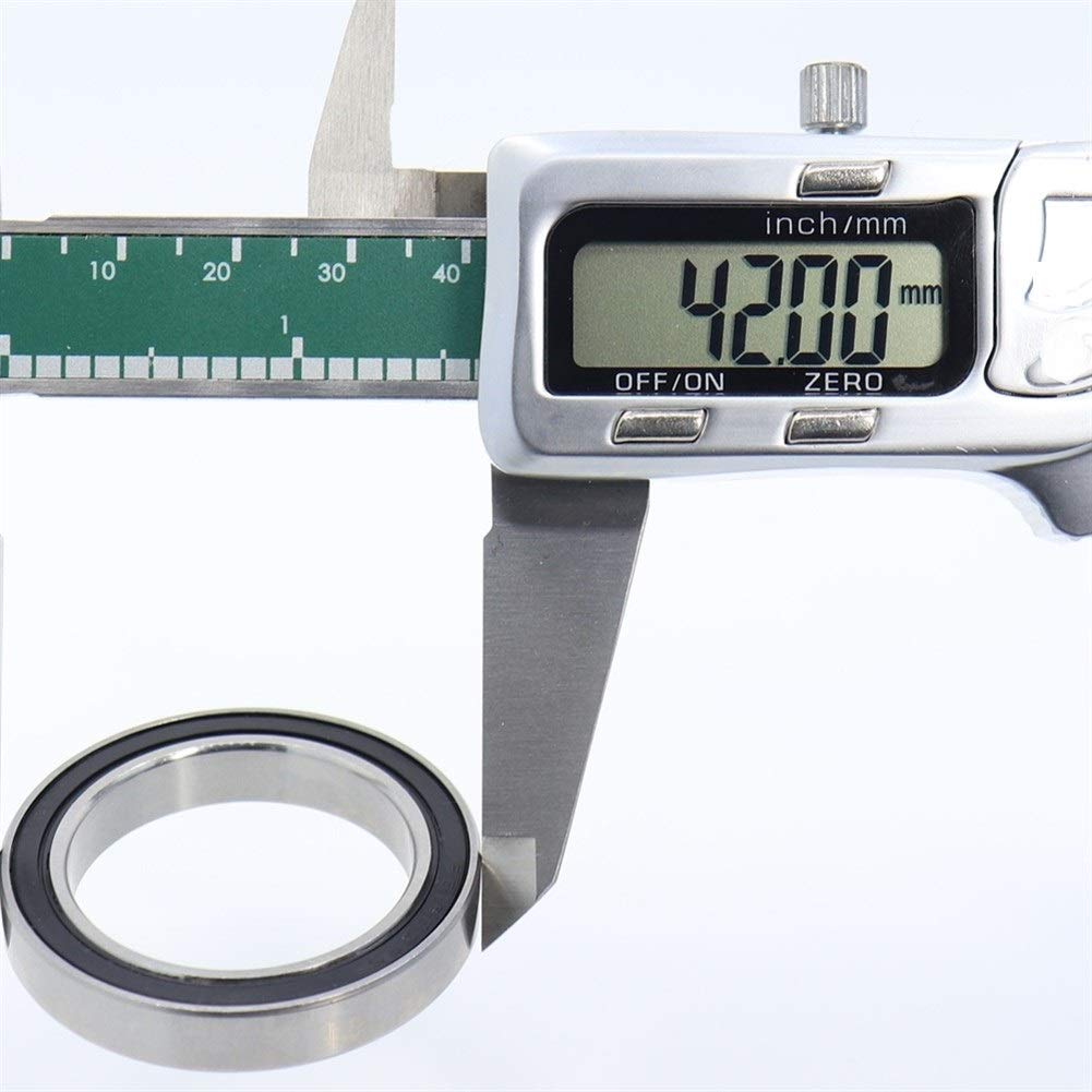 Pratique 5 pièces S6806RS Portant 30x42x7mm ABEC-3 440C roulements à Billes en Acier Inoxydable 6806 roulement à Billes S 6806RS