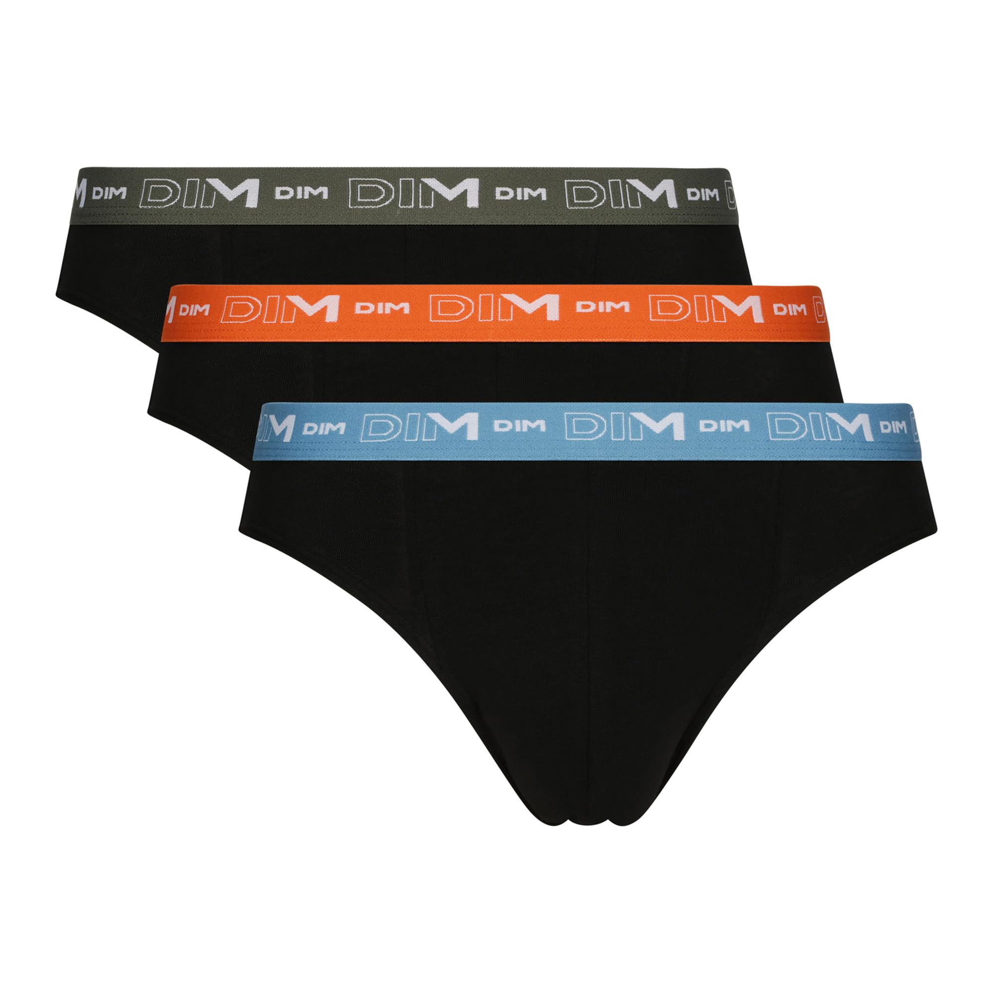 DIM Men's Briefs Set of 3 | Cotton Stretch Comfort | Optimal Support | Label Free