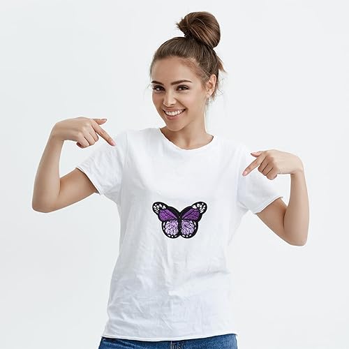 Miniatura 4 de TACVEL 36 parches de mariposa para planchar, bordado para coser o planchar para ropa, vestido, sombrero, jeans, accesorios de bricolaje