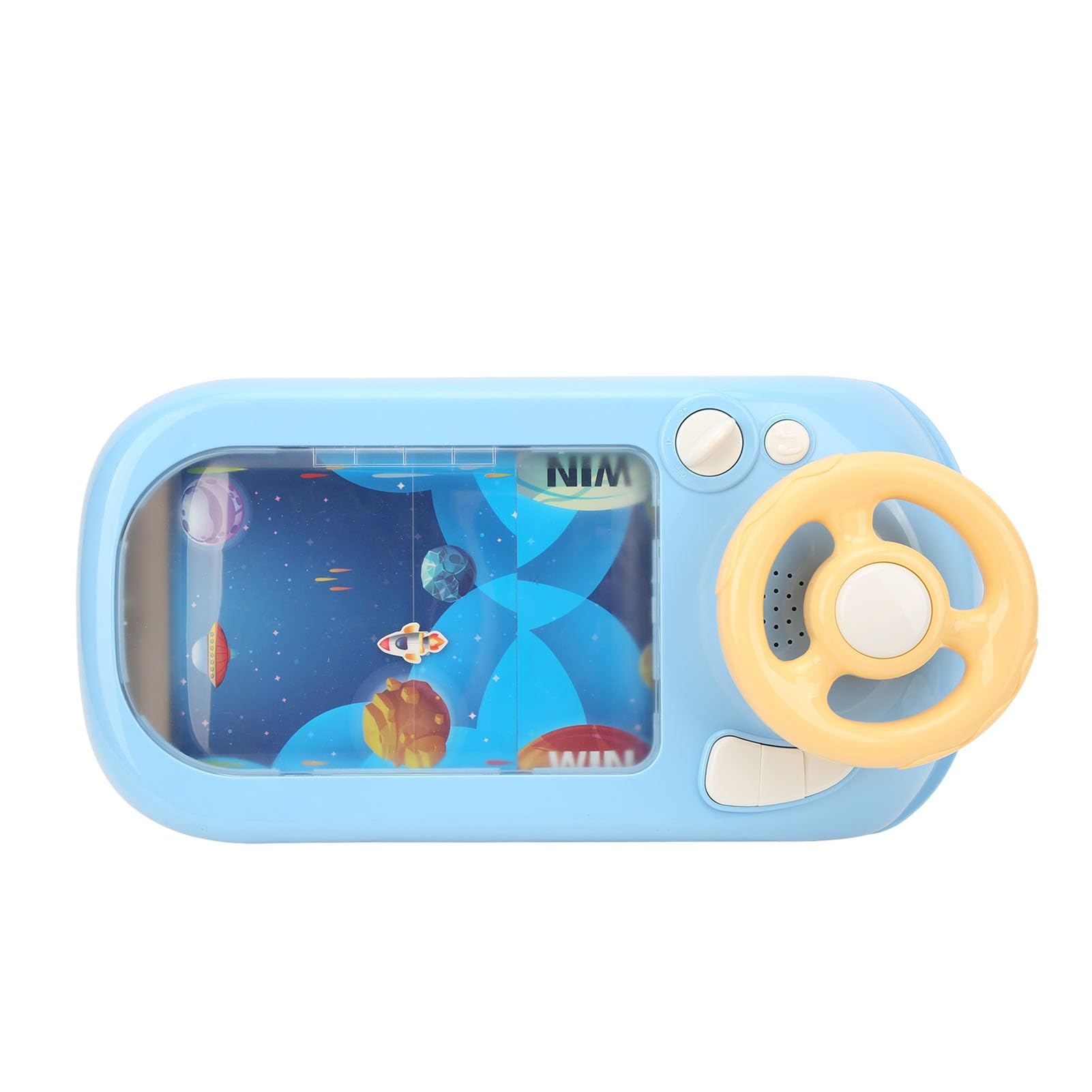 Hidyliu Giocattolo con volante di guida per divertimento educativo e apprendimento delle abilità per bambini, giocattolo in plastica, 43 x 22 cm, astronave