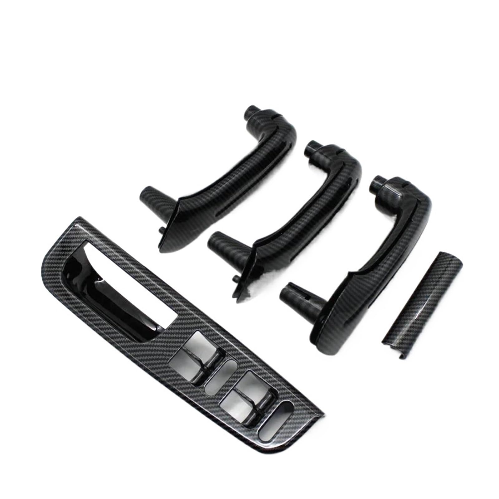 JYUTDW Car Interior Handle Inner Door Armrest Panel Pull for Jetta MK4 1999-2004 Car Interior Door Handle(RHD Carbon)