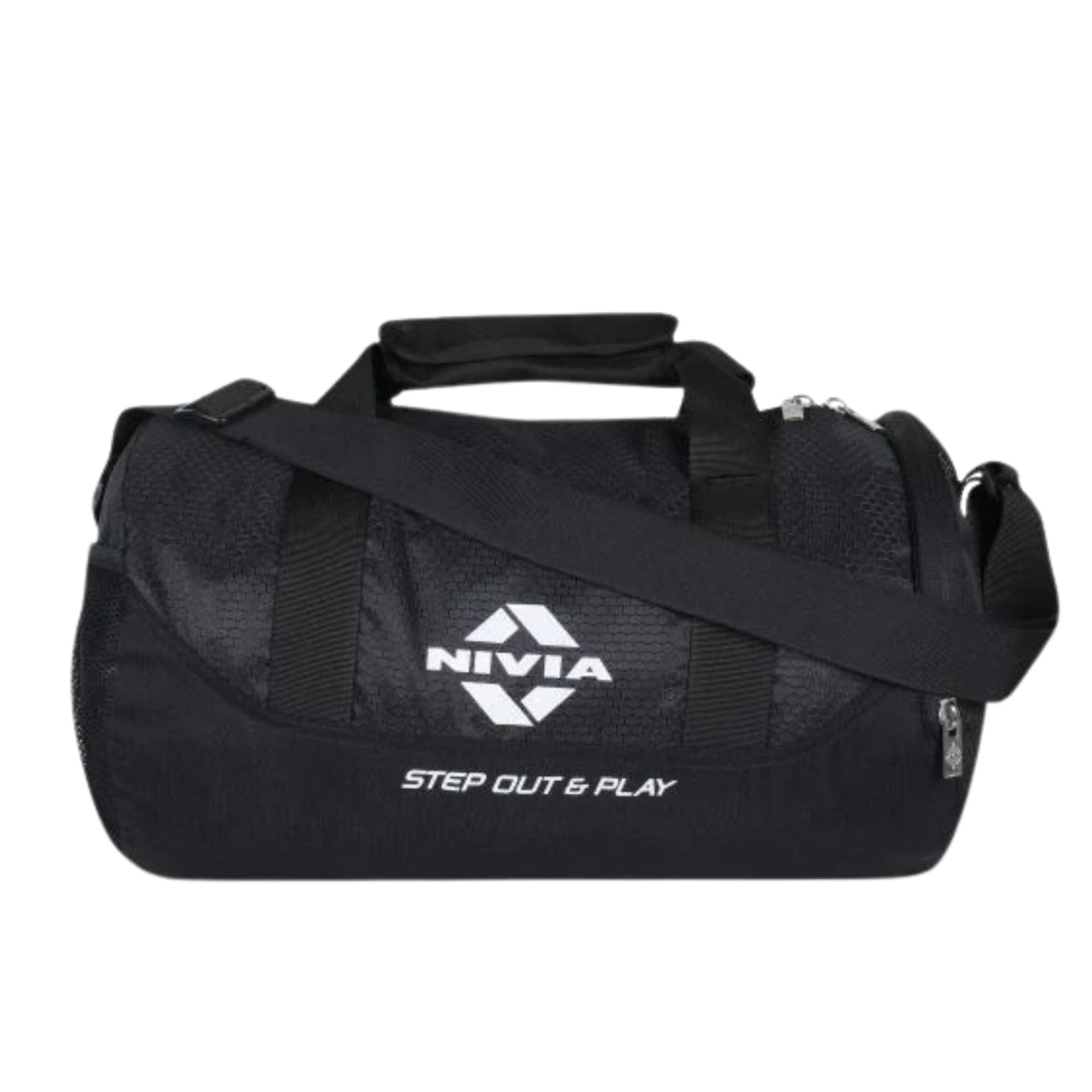 Nivia Gym Duffel Bag with Shoulder Strap, Black-image-42