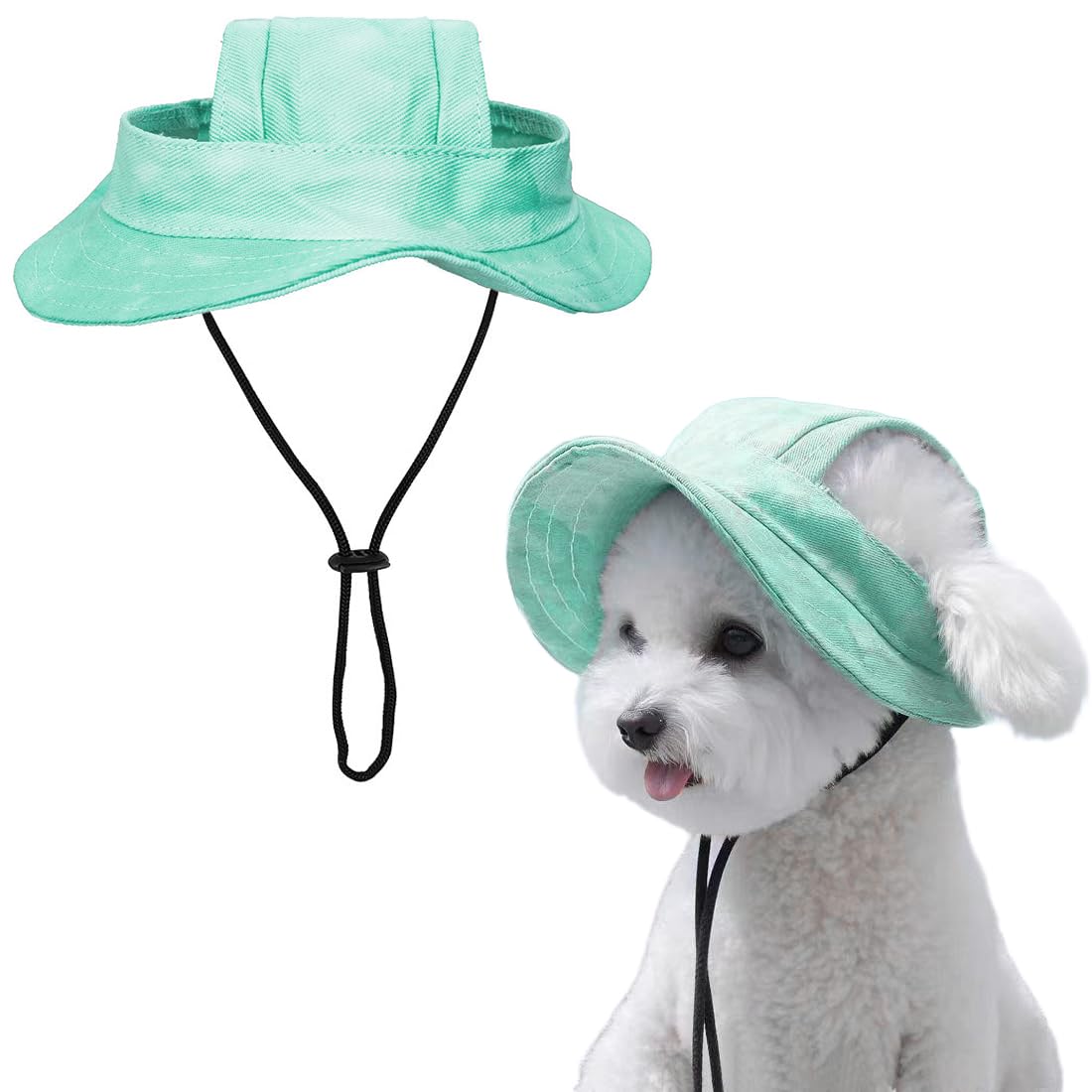 VisageVitalit Chapeau pour Chien, Casquette de Baseball pour Chiens, Casquette Chien Petite Taille, avec Trous pour Oreilles, pour Chiens de Petite, Moyenne et Grande Taille