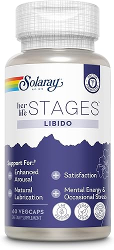 Solaray Libido her Life Stages - Apoya la lubricación natural y el aumento de la libido para las mujeres - Shatavari, fenogreco, cápsulas orgánicas
