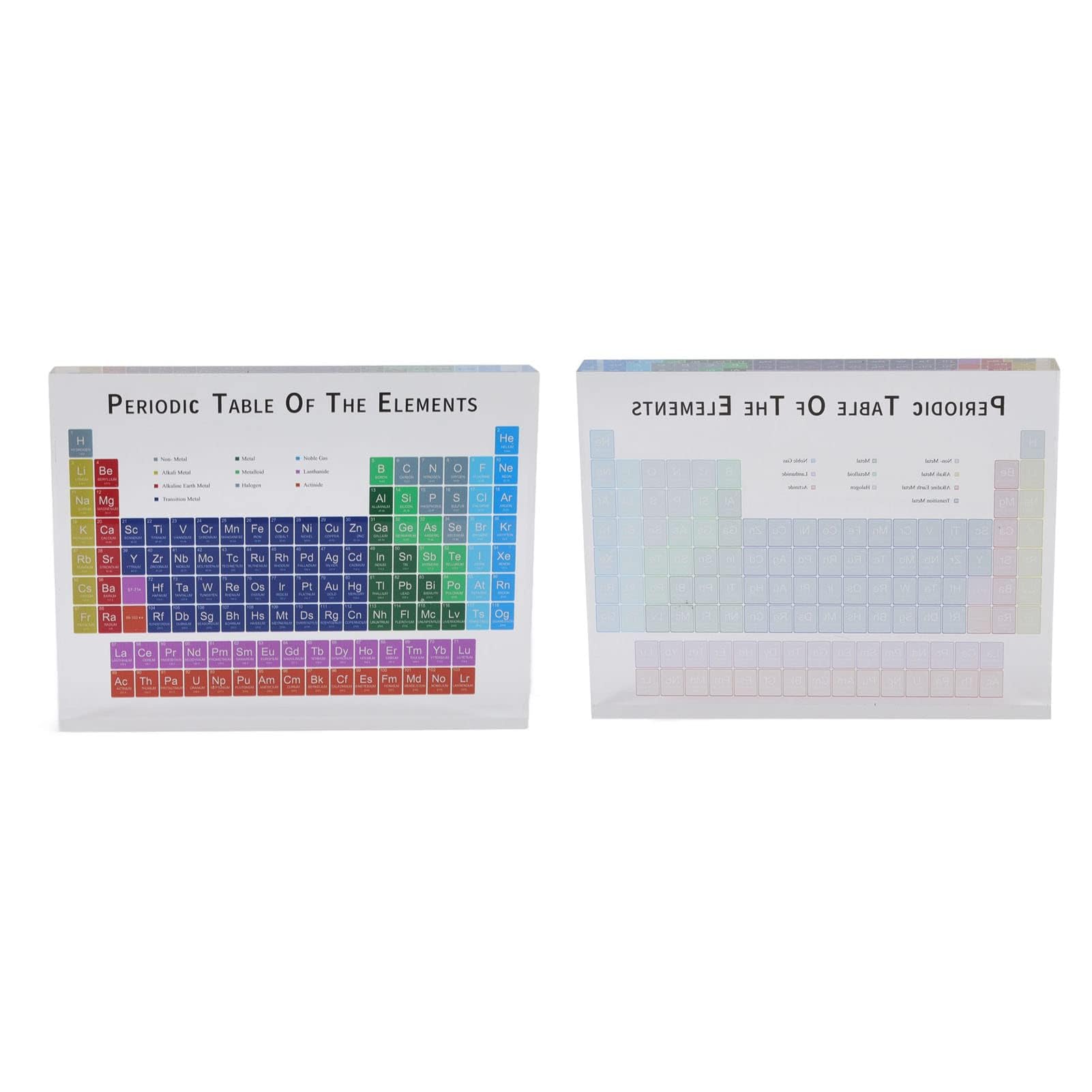 Elementi della Tavola Periodica Attraente Moderno Portatile Acrilico Inodore Tavola Periodica Decor Carino Educativo per la Casa per Il Laboratorio (S)