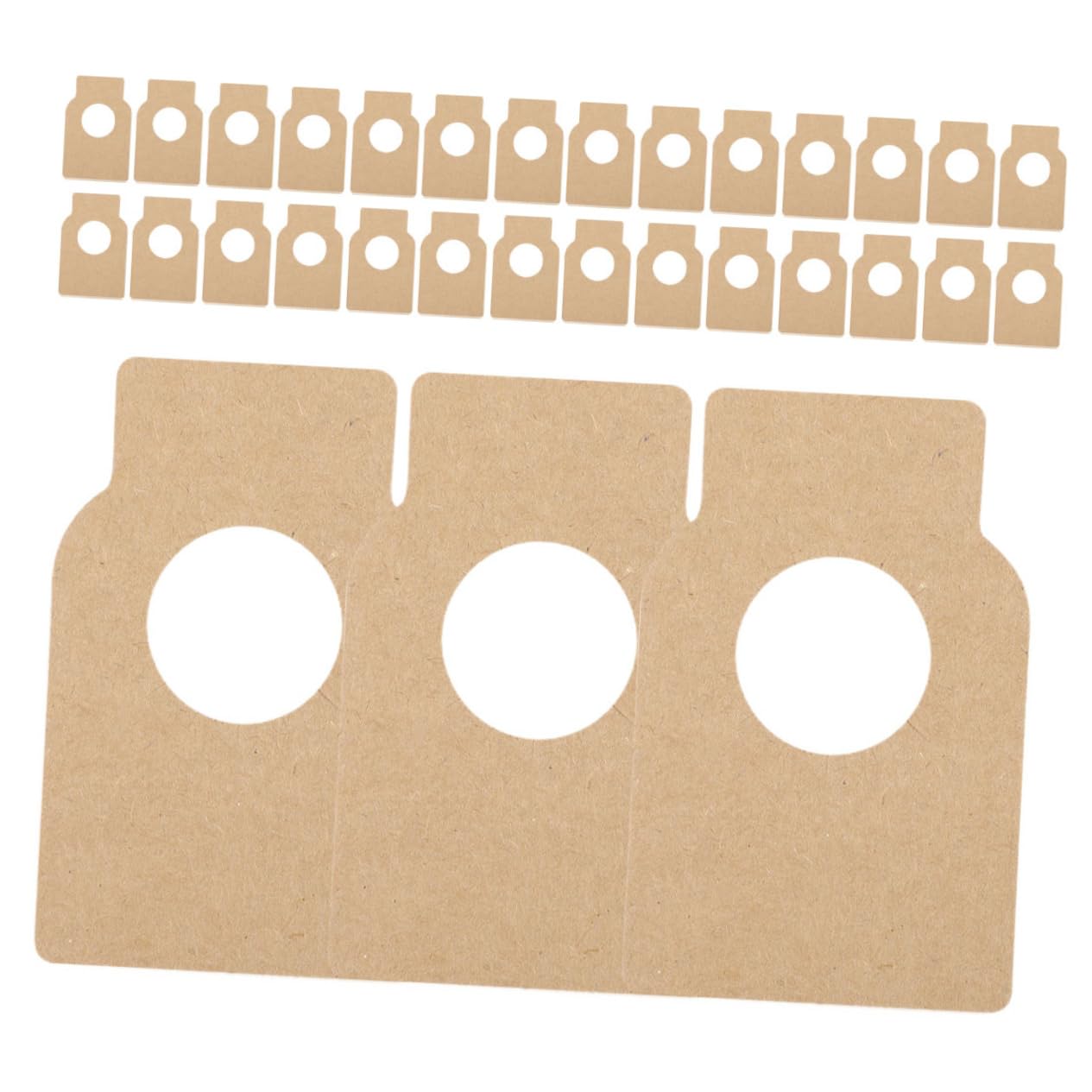 Zerodeko 5 Ensembles Étiquettes De Bouteille De Vin Réutilisables Étiquettes Kraft pour Cave À Vin Tags De De Bouteille pour Design Recto Verso pour Gestion De Stock Et 200 Pièces * 5