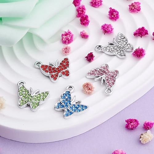 Vista 46 de Cheriswelry 30 dijes de aleación de cono de pino y ardilla, chapados en oro claro, con forma de cono de pino y ardilla, adornos colgantes de 0.47 a