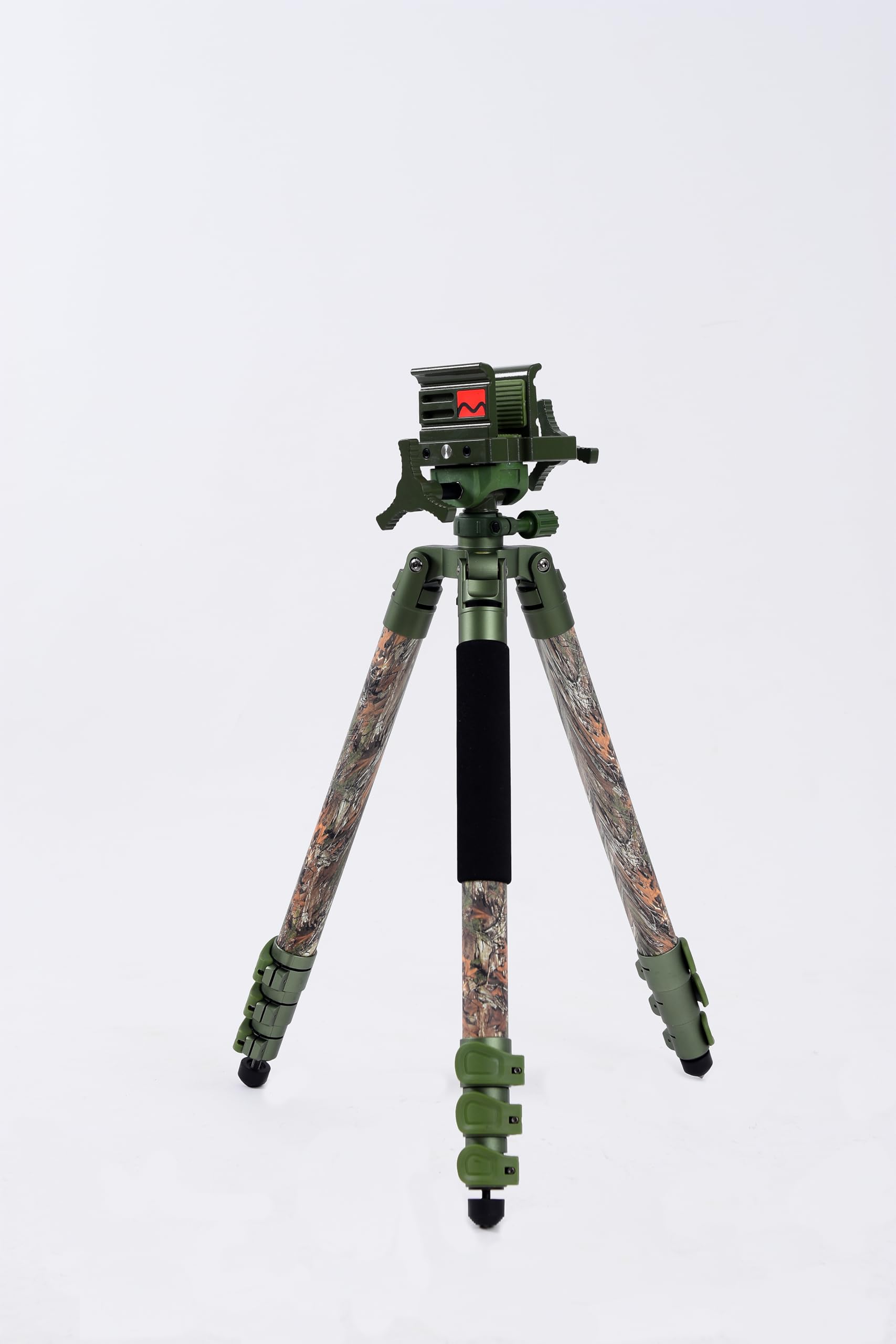 DeathGrips Realtree Excape Camo Stativ mit robustem Aluminiumrahmen, leicht, stabiles Design, Wasserwaage, verstellbare Beine und freihändige Bedienung für Jagd, Schießen und Outdoor