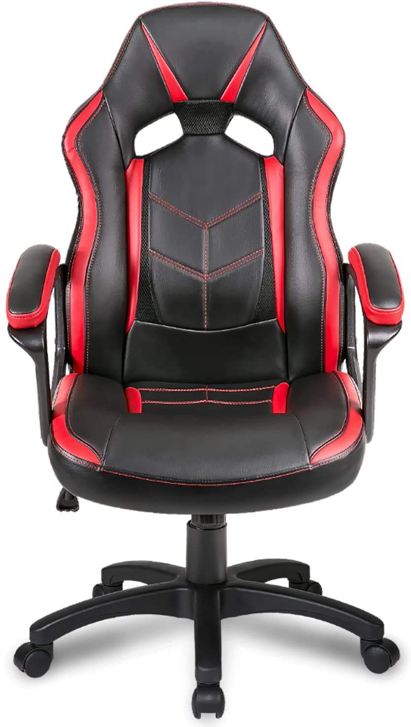Sedia Gaming Ergonomica Fruyyzl - Arancione, Pelle PU, Regolabile In Altezza, Rotelle, Per Adulti E Ragazzi