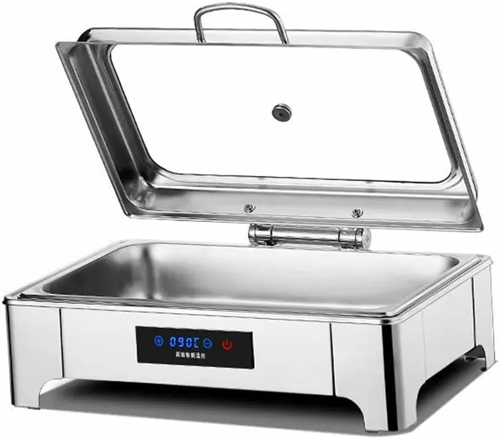 Chauffe-plat buffet 13L en inox avec contrôle de la température tactile pour traiteur