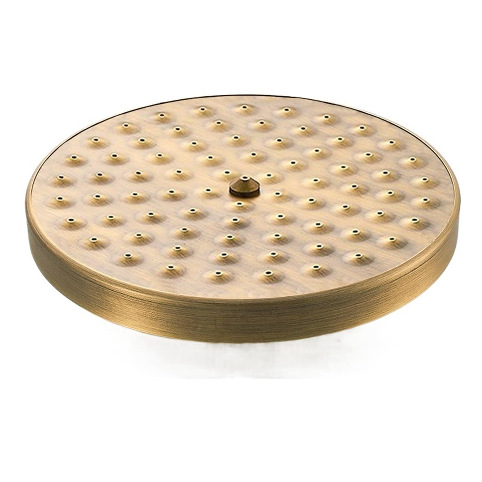 Quxetlryz Shower Head C Style Shower Head Antique Brass 8Inch Round Rainfall Arm Water Saving Hand Held Spray 1.5 M Hose(Shower Head C Style)
