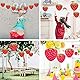 Niuhong 4 Pcs Erdbeere Papier Laternen Geburtstag Hochzeit Party Papierlaternen Erdbeer Laterne Papierlampions Hängende Paper Laterns Garten Dekoration Babyparty Thema Obst Dekorationen
