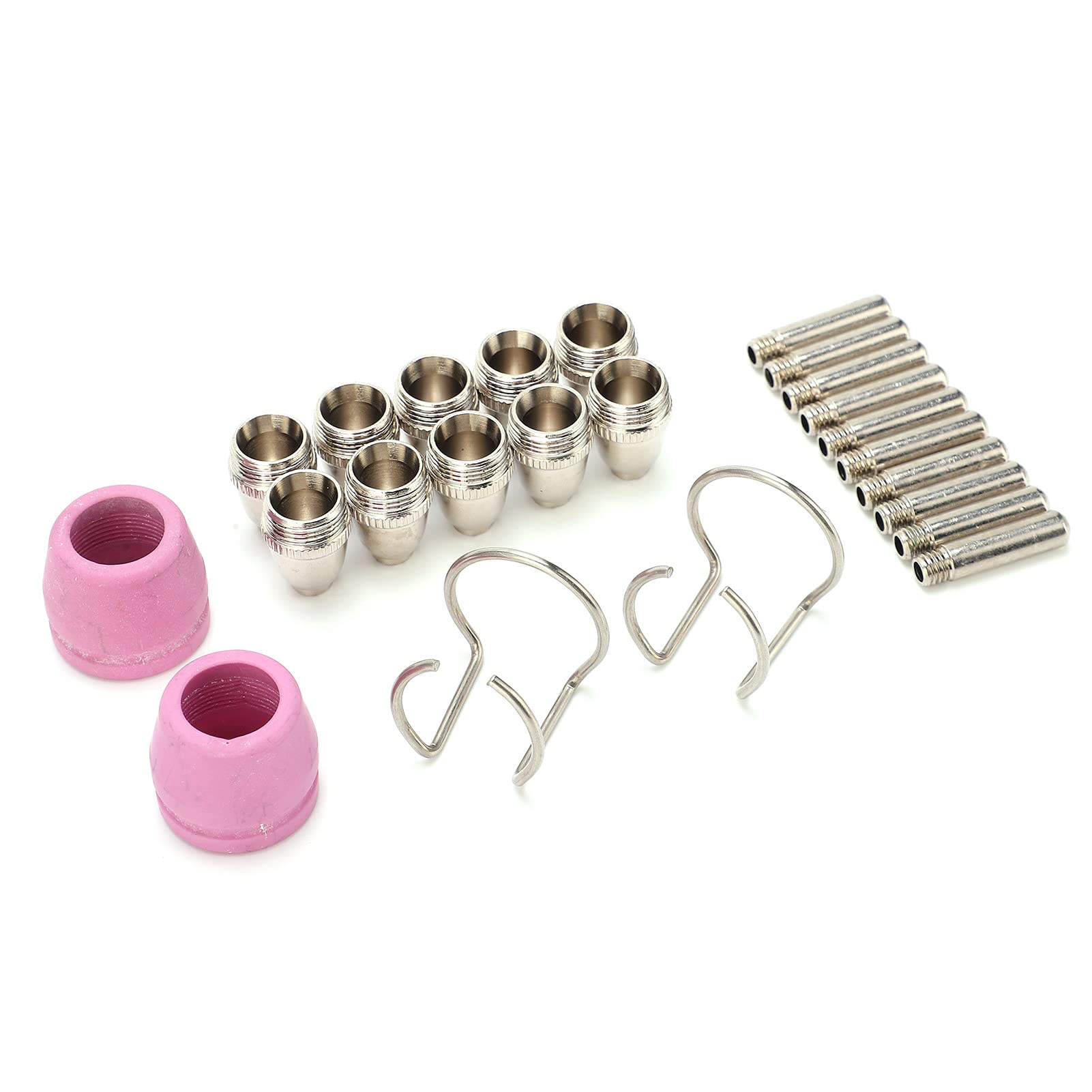 Kit de consumibles de corte por plasma, electrodos SG 55 AG 60 WSD 60, puntas, boquilla de cerámica, calor, fácil instalación, para usuarios de antorchas de plasma (95pcs)
