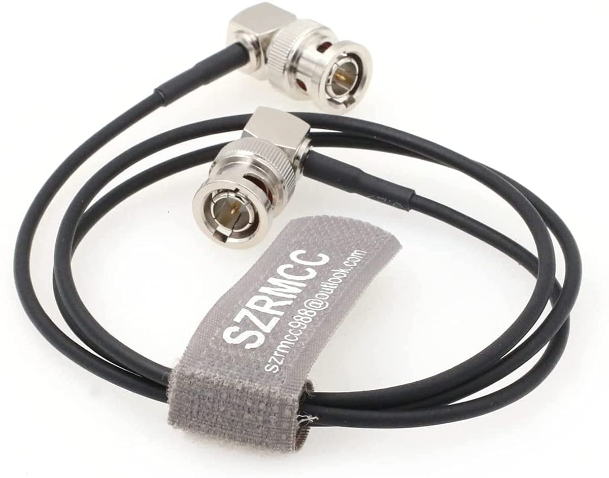 BNC-Videokabel, Rechtwinklig – 30 Cm, 75 Ohm, 4K-fähig, Für Kameras & Monitore