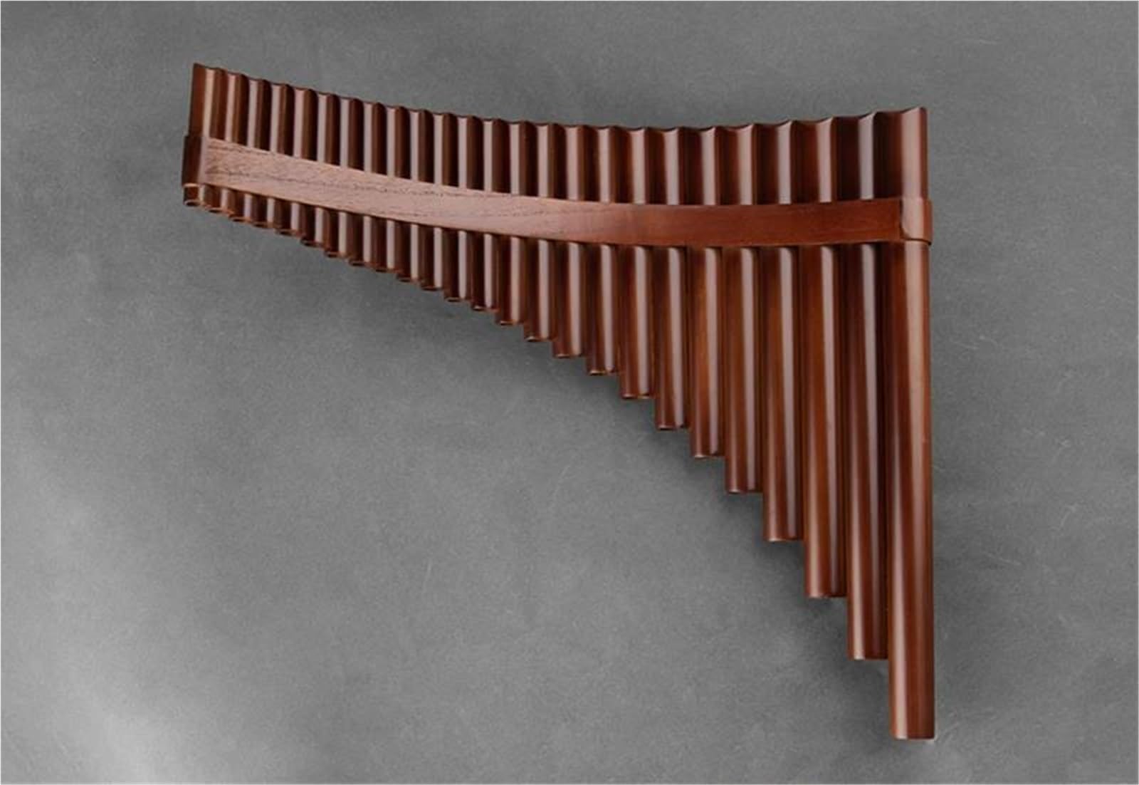 Flûte de Pan, Pan Flute G Key Instrument 25 pièces avec sac de rangement et bâton réglage(Left Hand)
