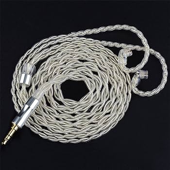イヤホン ケーブル リケーブル 28AWGリッツ線銀メッキ5N単結晶銅 イヤホン ケーブル リケーブル 28AWGリッツ線銀メッキ5N単結晶銅