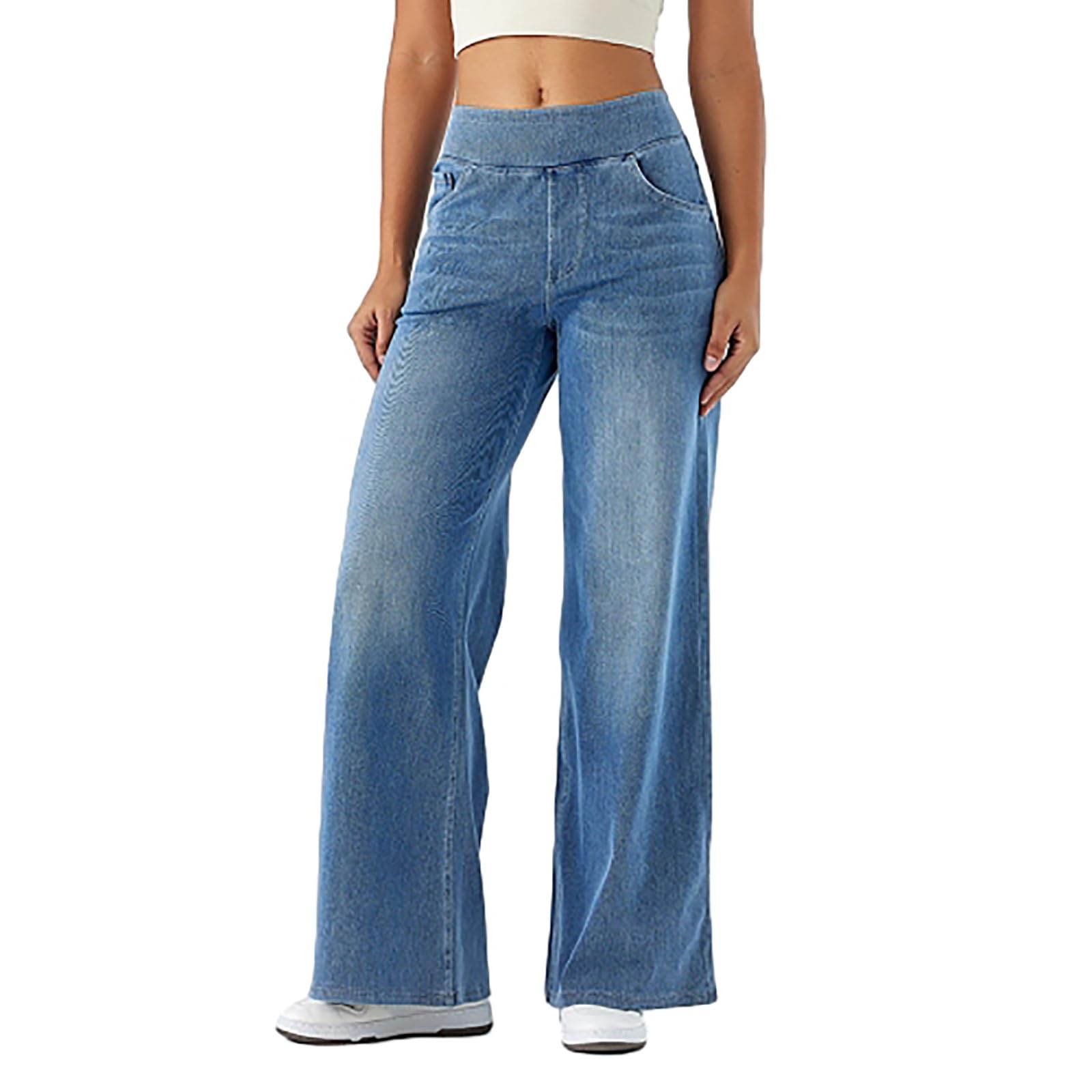 Damskie jeansy Baggy z wysokim stanem, szerokie nogawki, rozciągliwe, proste damskie jeansy luźne casualowe spodnie jeansowe, spodnie typu boyfriend spodnie damskie w stylu vintage hiphop