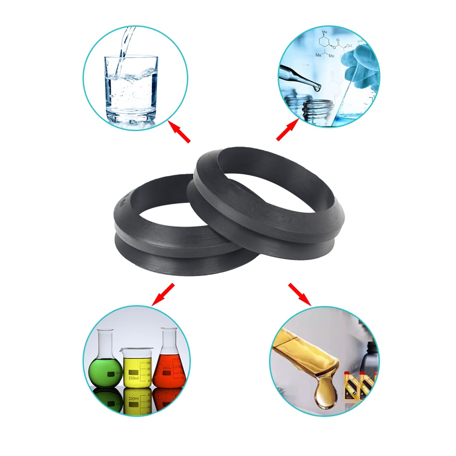 TA-VIGOR 5x Nitril O-Ringe 110x102x4 Mm – Dichtring-Set Für Sanitär, Auto & Schlauchverbindungen