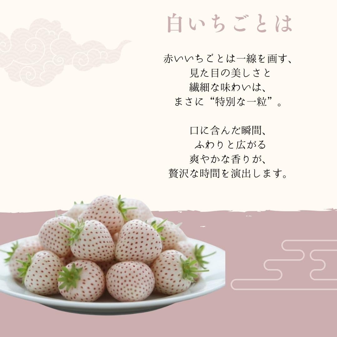 Amazon.co.jp: 白いちご White Fairy 愛知県産ひと粒で心ほどける