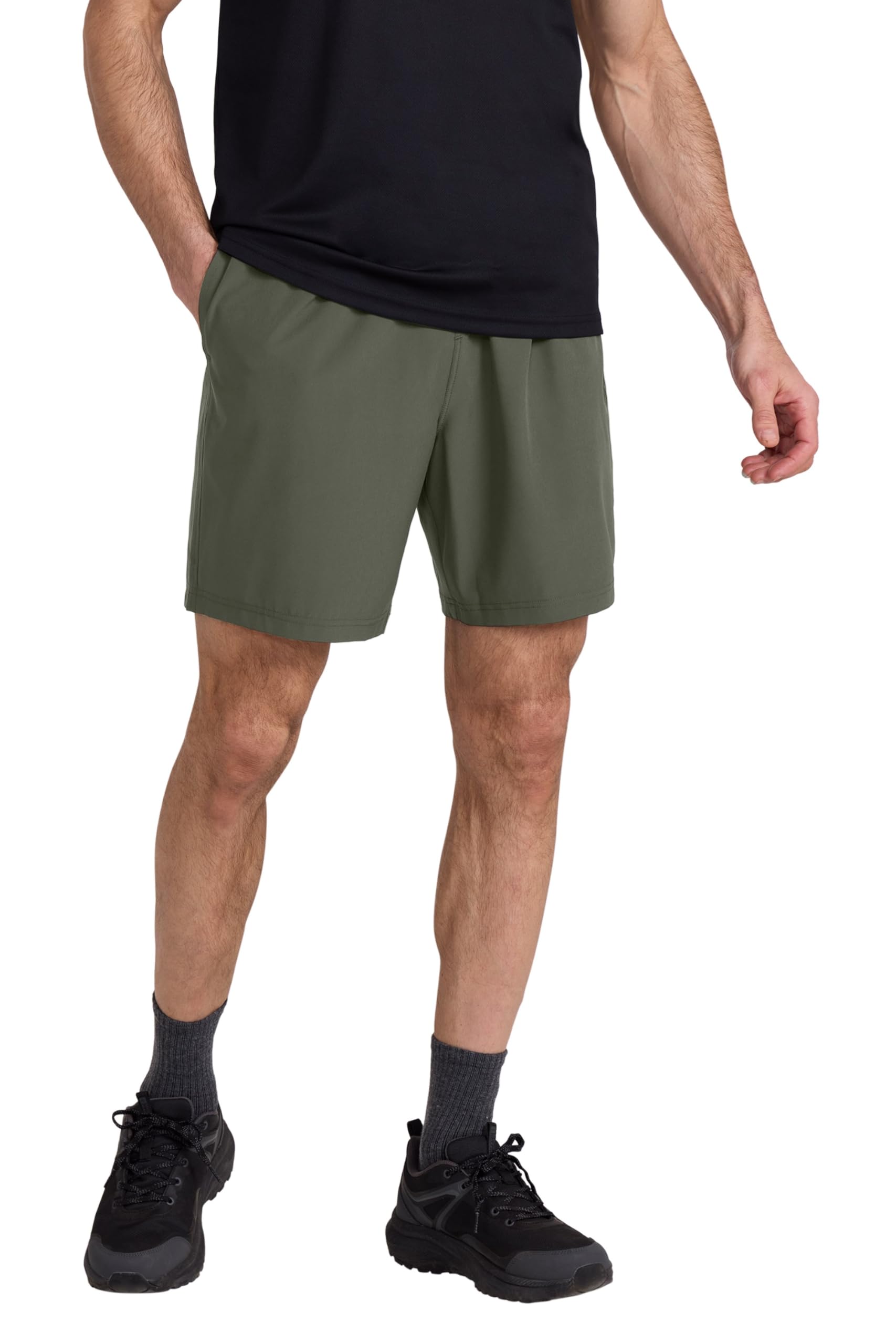 Hurdle Mens Running Shorts - Green