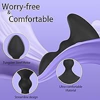 Vista 3 de Vibrador de enchufe anal con control remoto y aplicación, juguetes sexuales para hombres y mujeres, masajeador de próstata con 10 modos