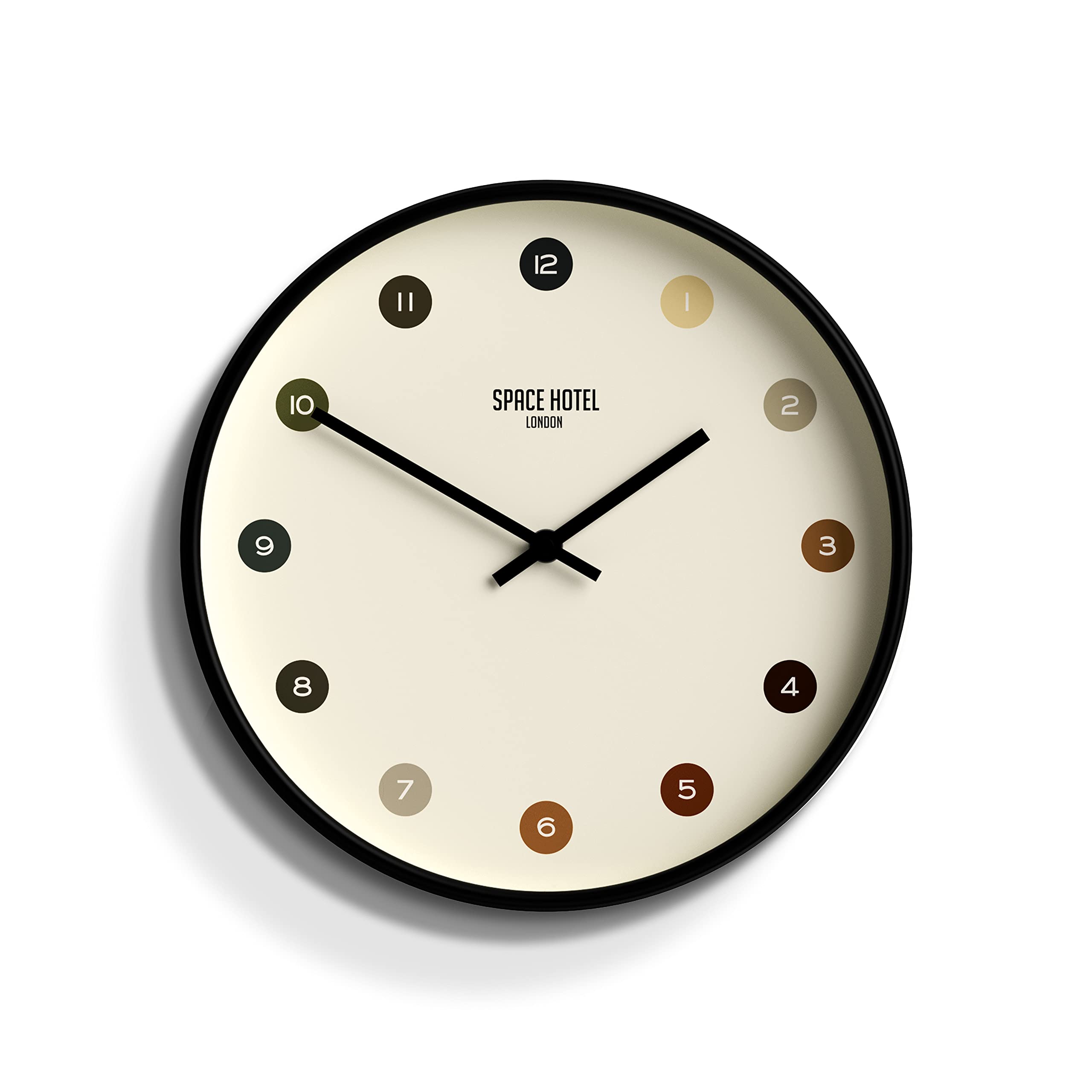 SPACE HOTEL® Interstellar wall clock | Modern silent | 30cm | Multicoloured | Contemporary design with decorative dial