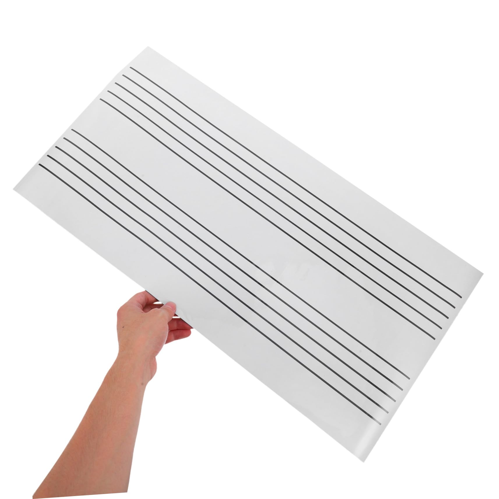 Magnetisches Tragbares Whiteboard mit Fünf Notenlinien Wiederverwendbar und Abwischbar Multifunktional als Nachrichten und Memo Tafel für Musikunterricht Haushalt und Büro