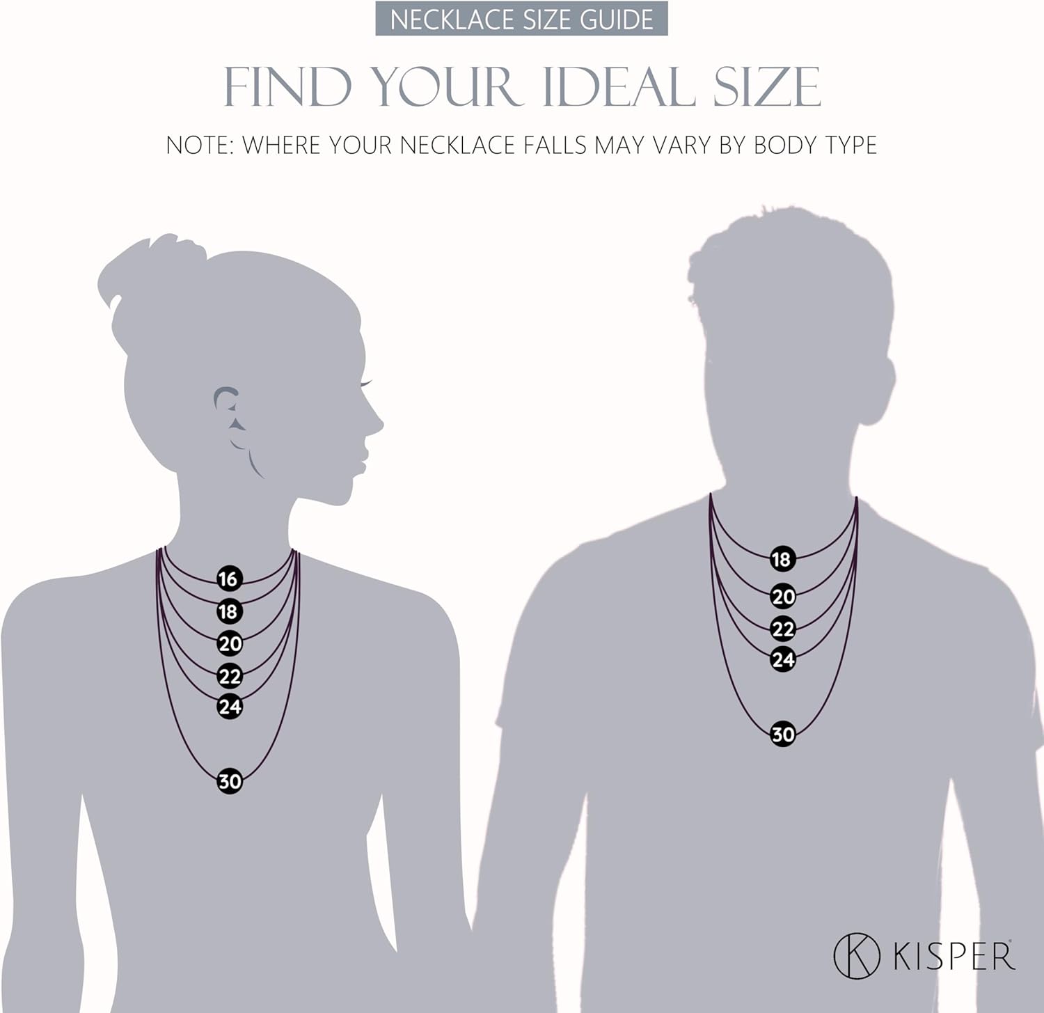 KISPER 24k White Gold Rope Chain Necklace –Thin, Dainty, White Gold Plated Stainless Steel Jewelry for Women & Men with Lobster Clasp - Image 6