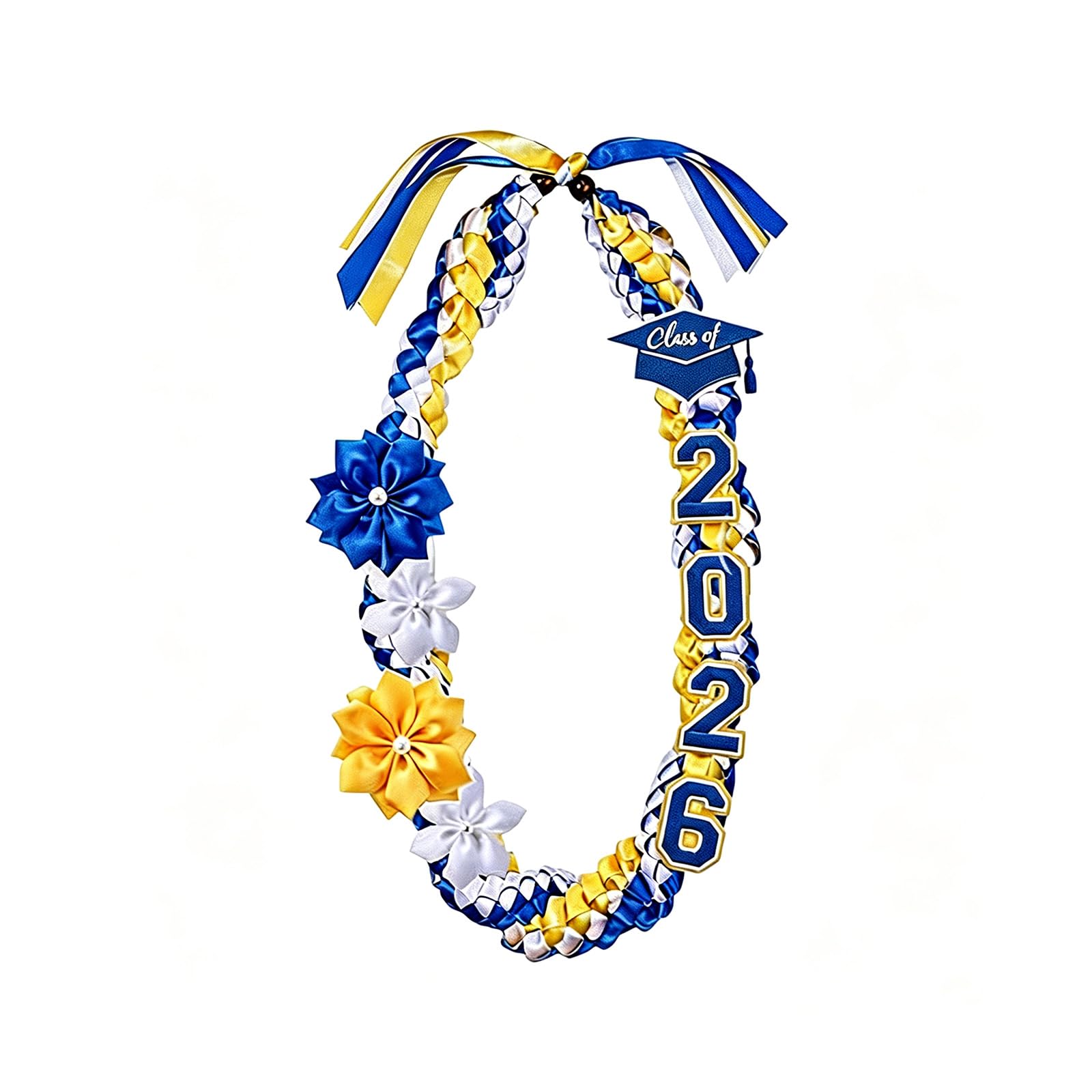 Academic Regalia Tassels Cord for 2026 Graduates Valedictorian Colors Double Streamers Design Adjustable Bachelor Graduation Sash