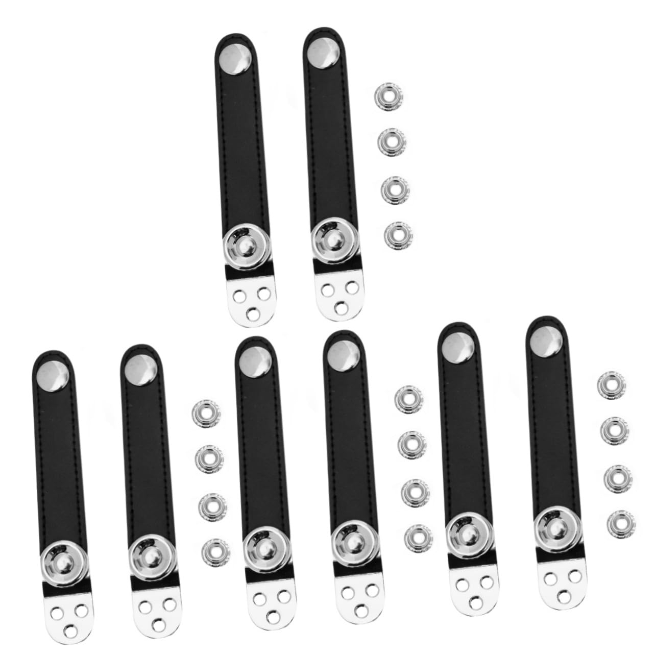 Abaodam 8 Pcs Accordion Straps with Buckle - Universal Accordion Belt Replacement - Black