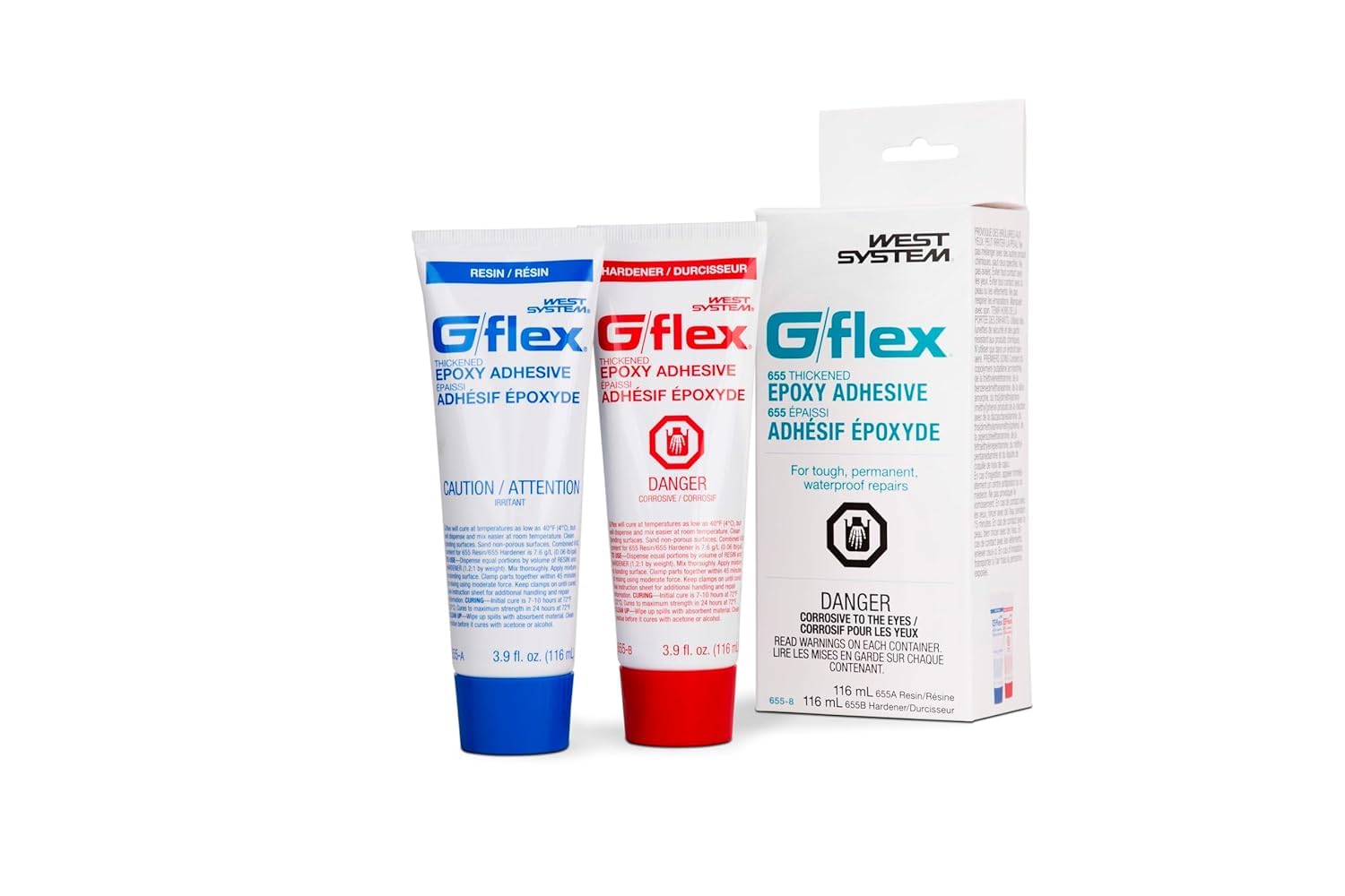 655 – 8 pre-thickened dos parte epoxi adhesivo