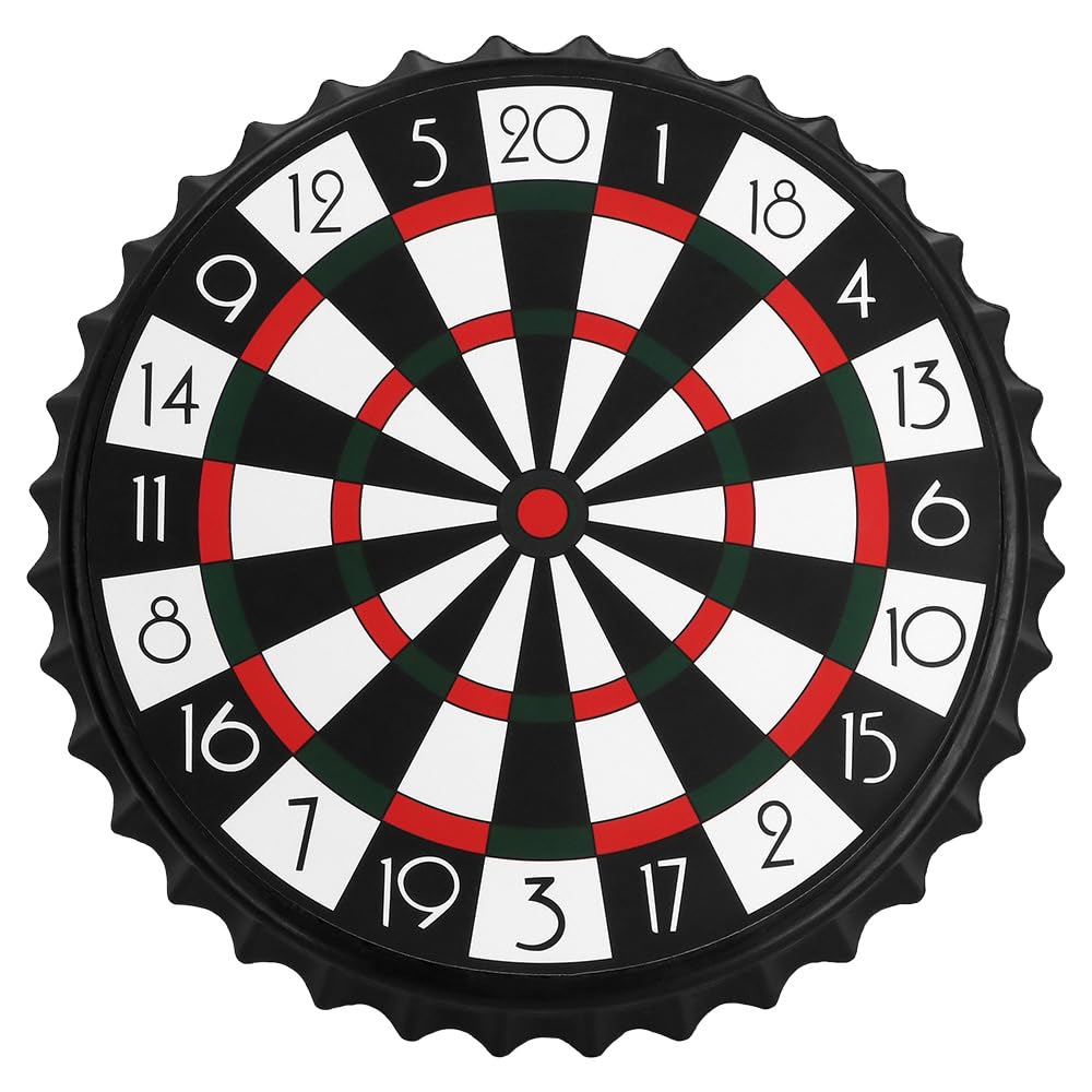 Boland Magnetic Drink & Dart Party Game, Tabletop Bottle Cap Dartboard with Stand and 6 Magnetic Caps - Image 4