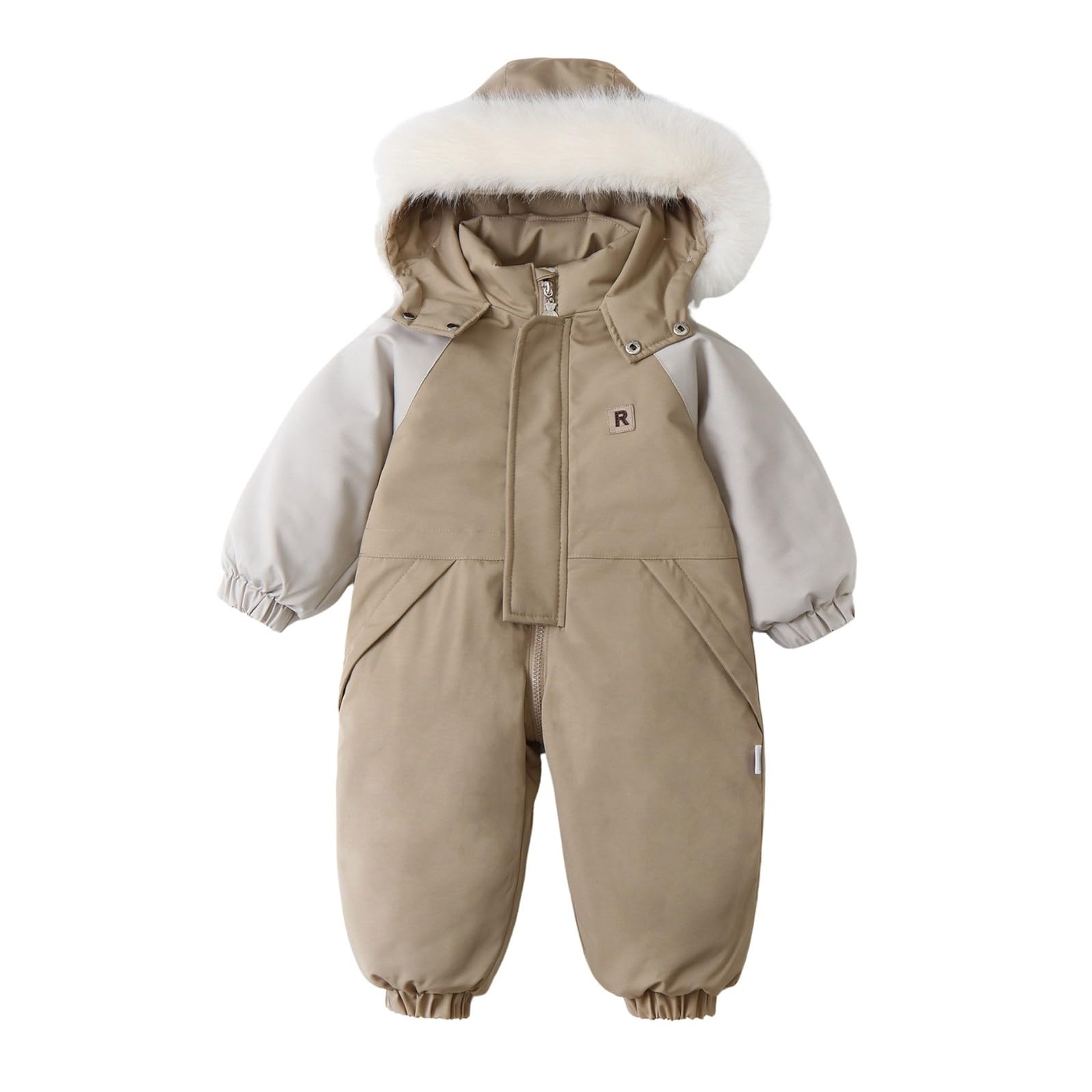Jumpsuit Baby Body Babystrampler Warm Bodysuit Weiche Neutral Langarm Strampler Unisex Schlafstrampler Bequem Atmungsaktiv Baumwolle Hautsympathisch Winter Mit