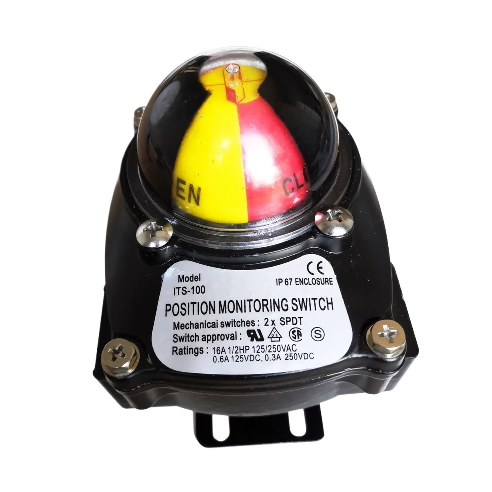 PFVITRJSDSQ Mechanical Valve Limit Switch Position Monitoring Indicator Pneumatic Actuator 2XSPDT 125/250VAC ITS-100