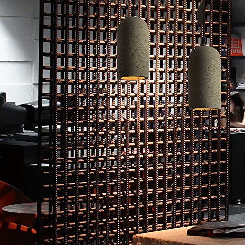 Pendentif rétro en ciment E27 ajustable pour sublimer les intérieurs sombres - 4