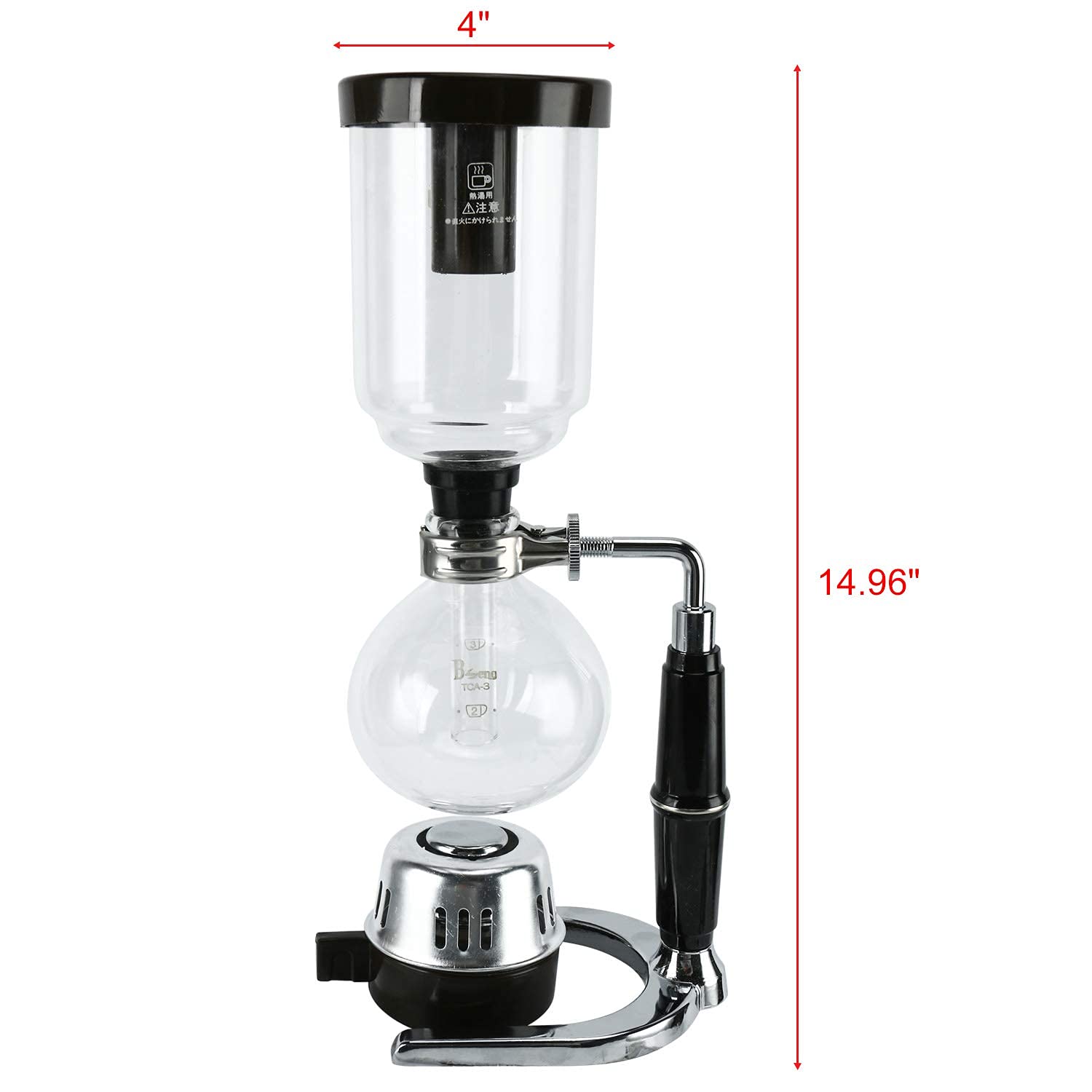 YaeKoo 5Cup Coffee Syphon Tabletop Siphon (Syphon) Coffee Maker