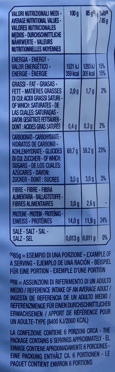 Italian Gourmet Fusilli N.141 pâtes italiennes 20 x 500g