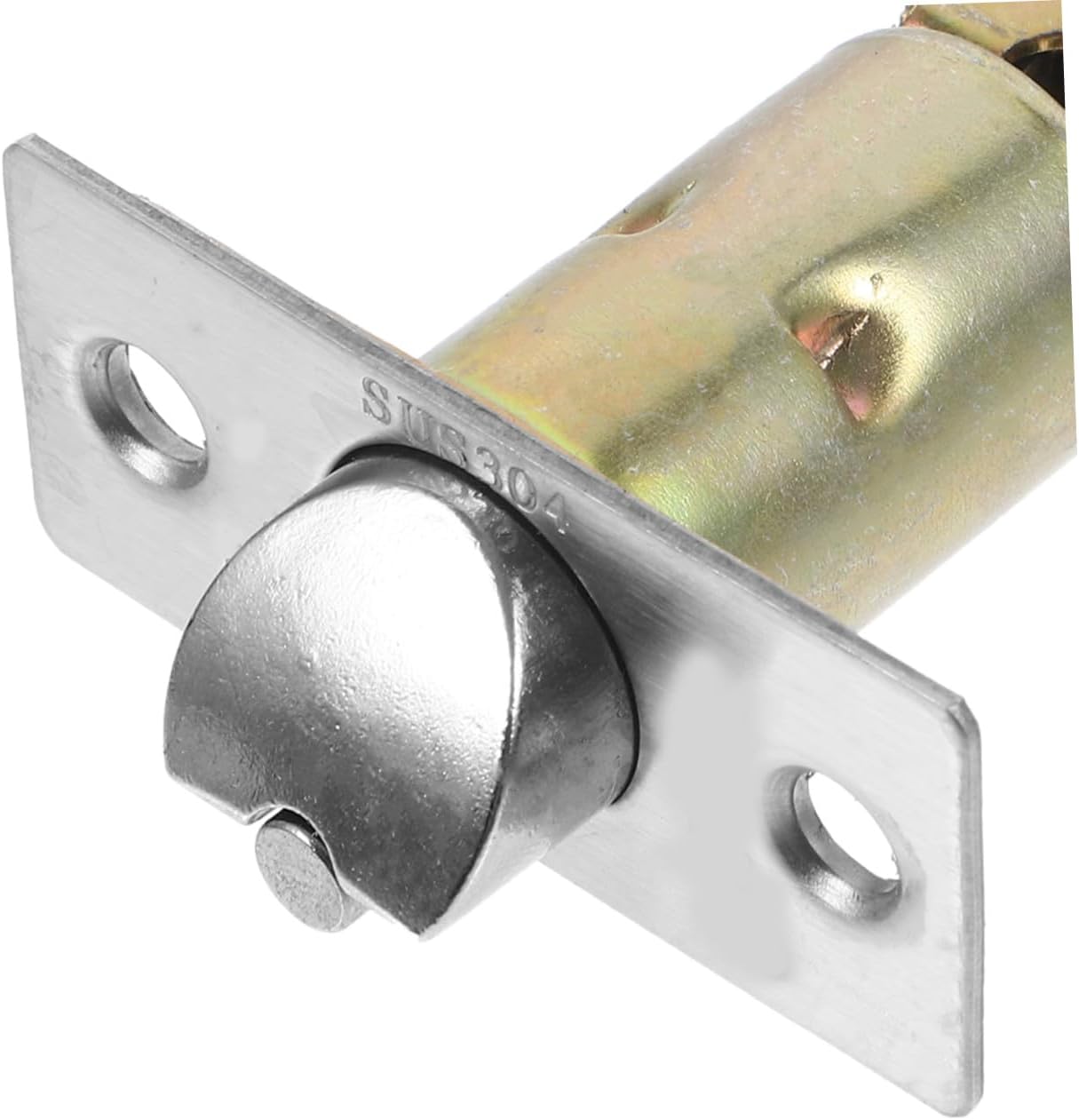 Vaguelly Bedroom Door Handle with Lock Black Round Privacy Lever Lock for Interior Rooms Single Piece Front Door Lever