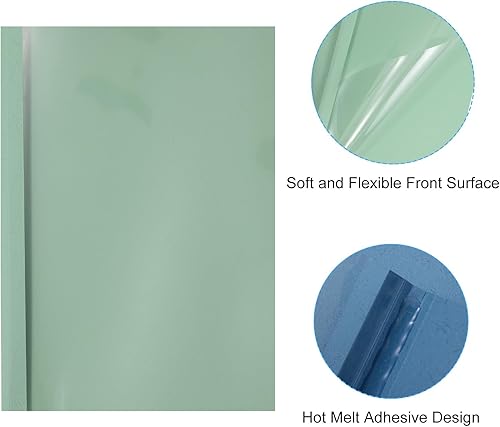 Miniatura 5 de PATIKIL Cubierta de encuadernación térmica de 0.2 pulgadas, 10 piezas de polietileno de 35 a 50 hojas de presentación de papel protector de archivos