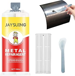 Strong Casting Glue | All Purpose Repair Glue | Ceramic Glue Repair, Metal to Metal Glue Heavy Duty for Metal, Ceramics, Heat Resistant Epoxy Glue for Welding Steel, Aluminum Kumprohu