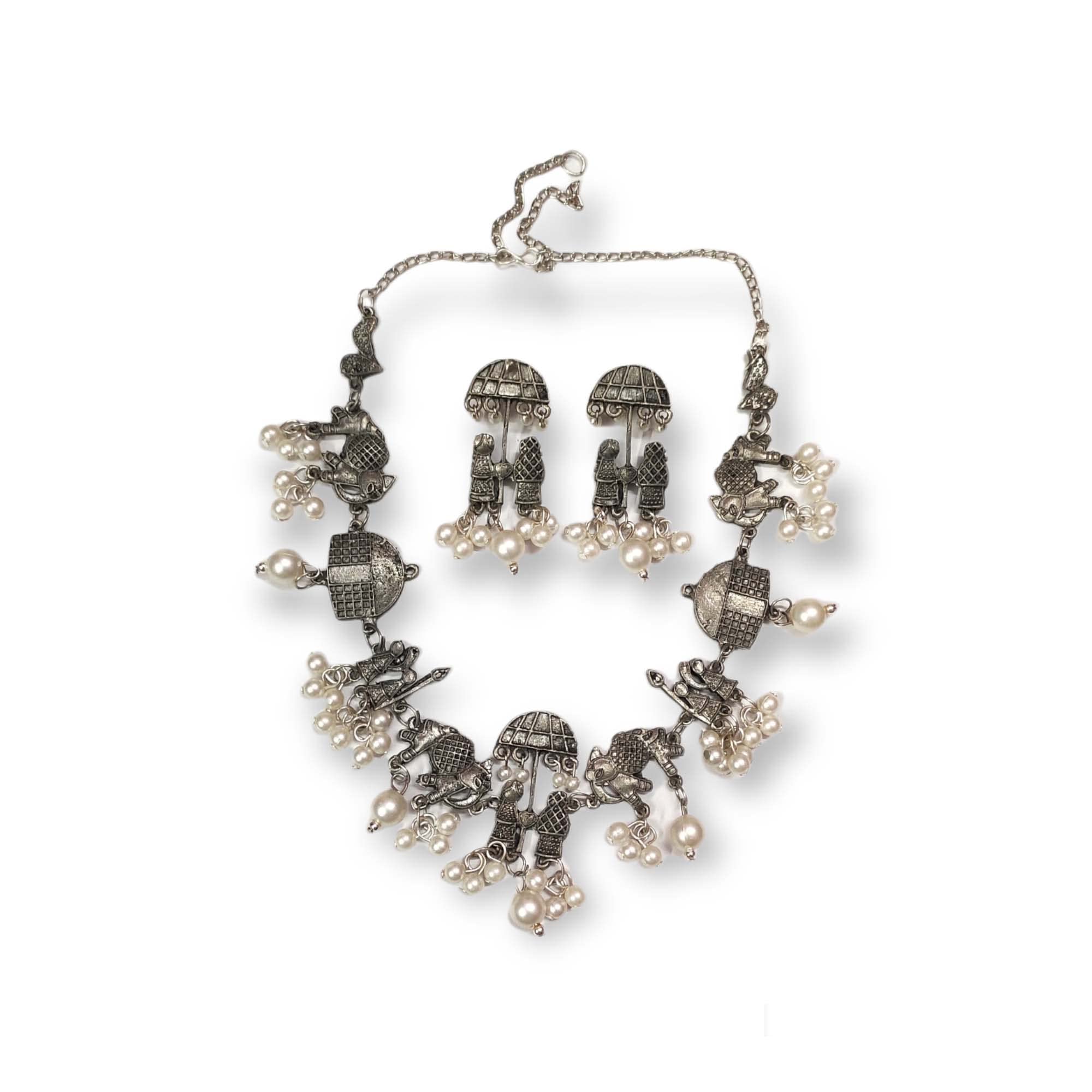 See full amazon price history chart for Paninaro Stylish Afghani Silver Plated Boho Oxidised Pearl Choker Necklace Set Jewellery For Women & Girls Paninaro Stylish Afghani Silver Plated Boho Oxidised Pearl Choker Necklace Set Jewellery For Women & Girls (B09X77TCJP) Amazon Price History, Amazon Price Tracker