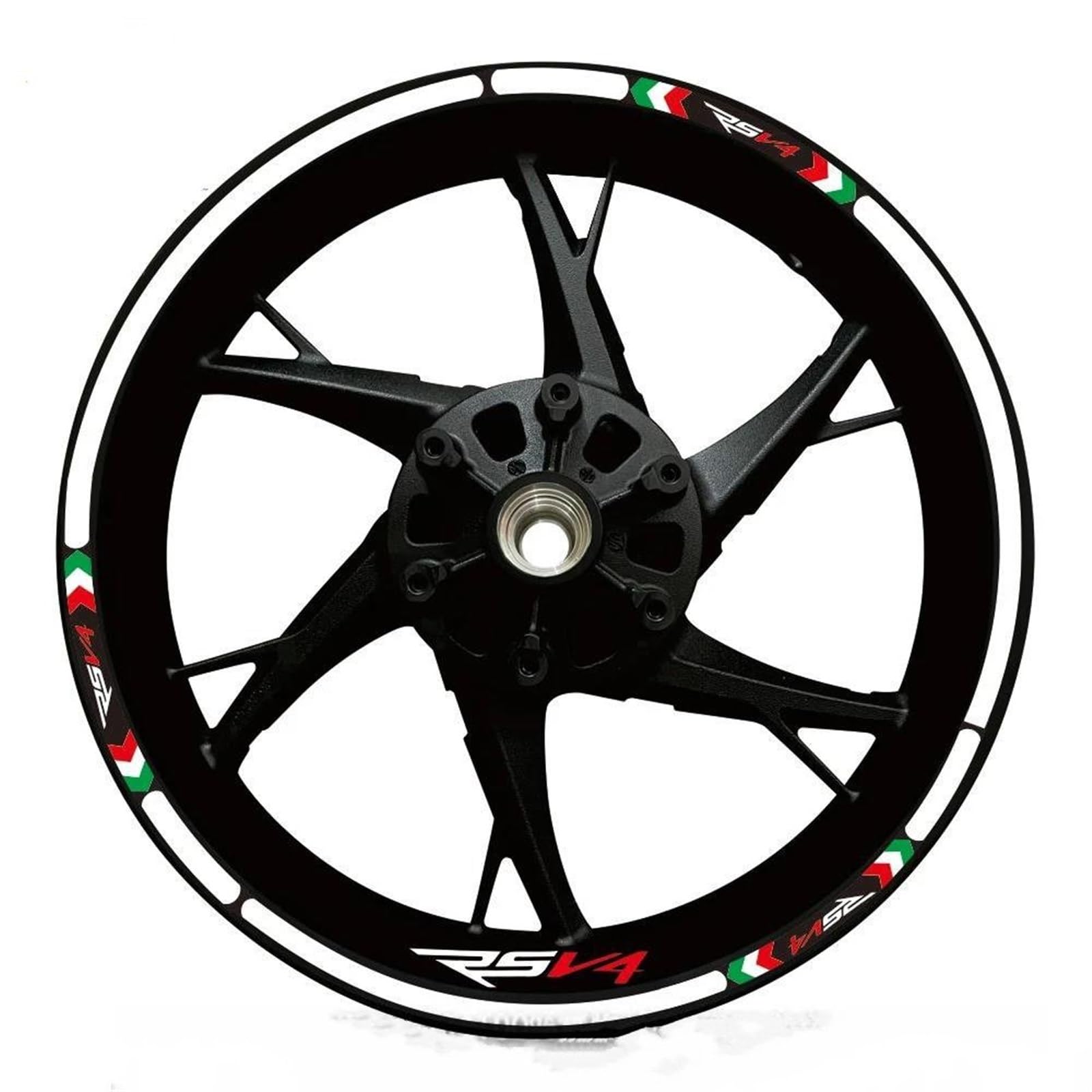 Stickers Motorcycle Wheel Stickers Reflective Decals Rims for Ducati for Multistrada V4 V2 S V2S(Style 14)
