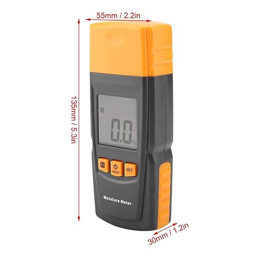 Miniatura 8 de Fydun Medidor de madera digital de humedad GM605 Pantalla LCD Probador portátil Detector de medición 0% HR 100% RH Temperatura -30 -70