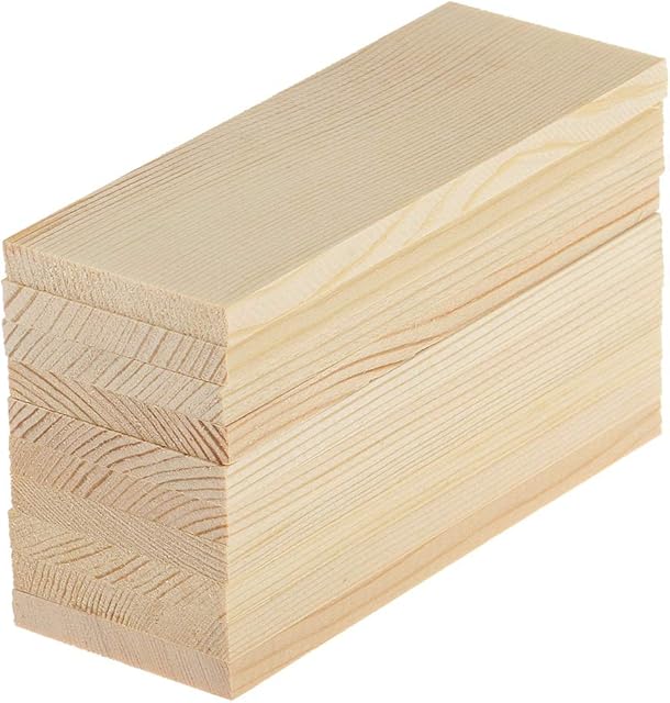10 Pieces 10 cm Pine Wood Rectangle Board fit for Craft Painting Modelling Fretwork Engraved Home Decor