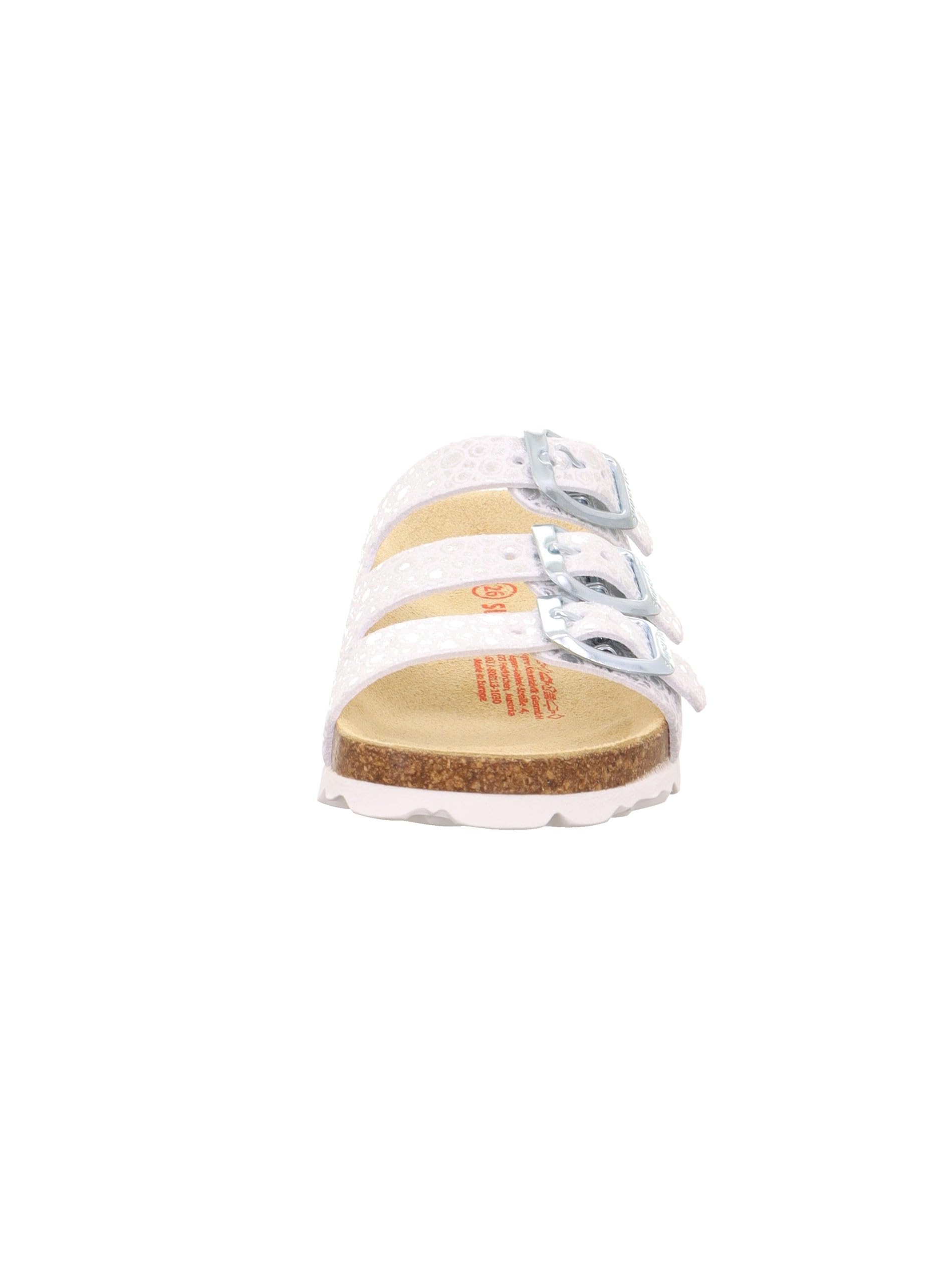 Superfit Mädchen Fussbettpantoffel Hausschuh, Weiß 1030, 25 EU – Ansicht 2