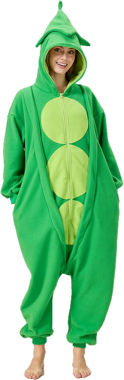 Peas Onesie Pajamas,Peas Costume Plant Costume Adult