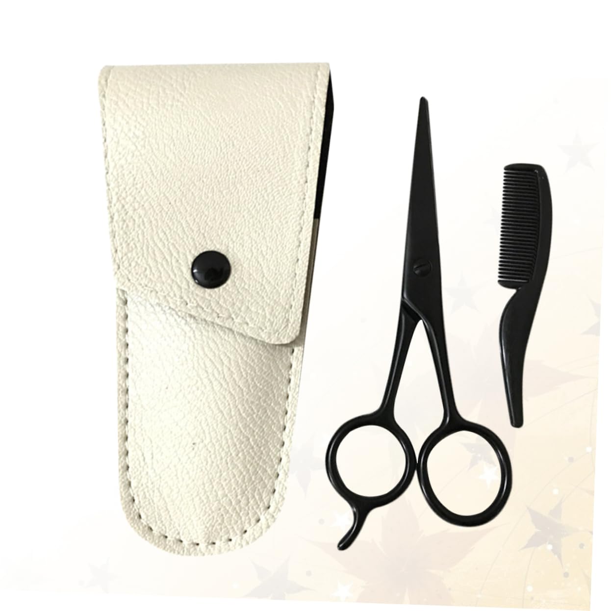 FRCOLOR Kit per La della Barba da 9 Pezzi Forbici di Precisione per Barba Pettine per Rifinire i Baffi per Lo Styling E L'uso in