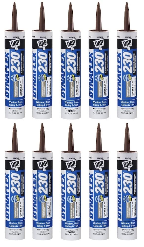 Dap 18418 10.1-Oz. Dynaflex 230 Brown Latex Sealant - Quantity 12 Caulk & Silicone Sealant