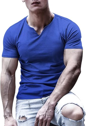 Mens Bodybuilding Athletic Shirts T-Shirts Quick Dry Muscle Gym Workout Top Short Sleeve Gym TrainingsshirtsFitness OberteileTrainings T-ShirtLaufen im Freienatmungsaktive Sportbekleidungmuskelbetont